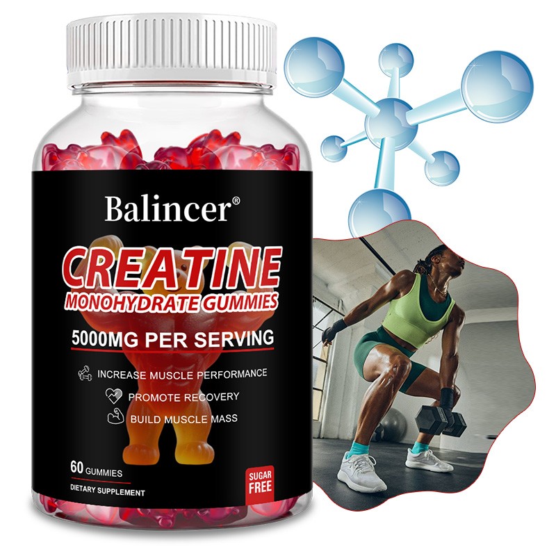 Creatine Monohydrate 60 Gummies Increase Performance Energy Muscle Endurance