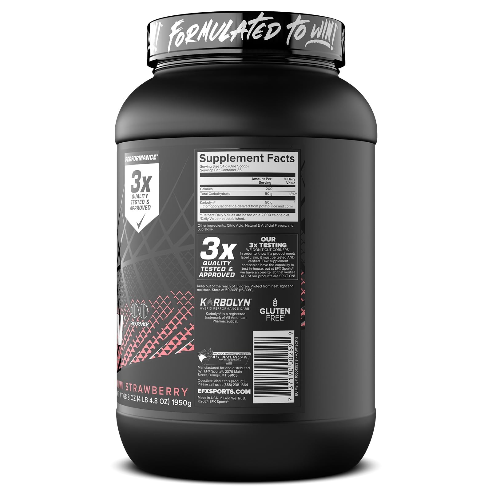 EFX Sports Karbolyn Fuel | Fast-Absorbing Carbohydrate Powder | Carb Load Sus…
