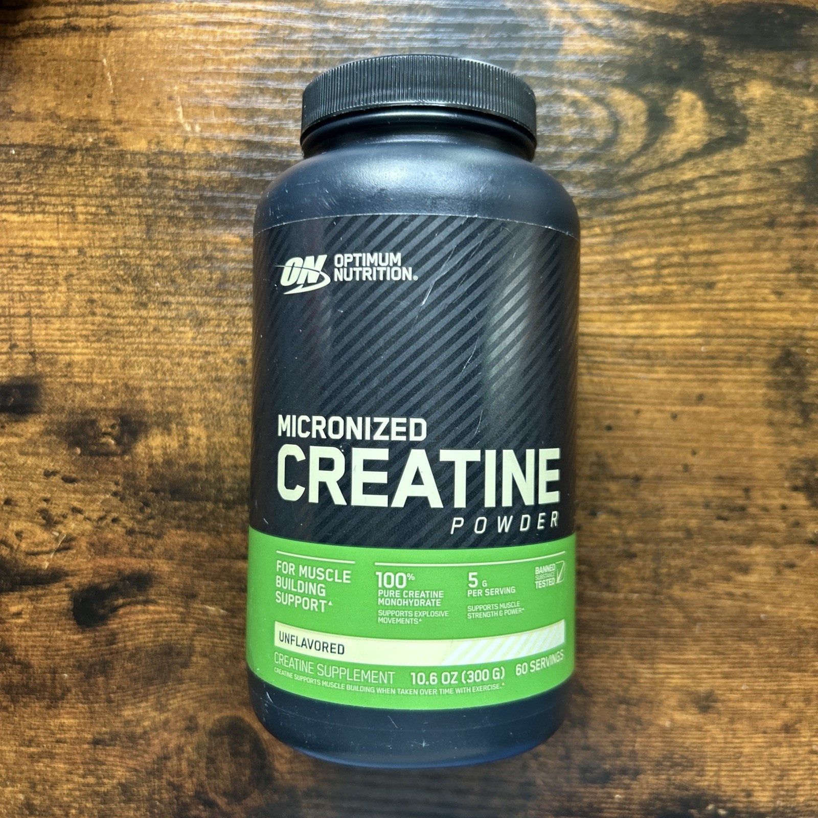 Optimum Nutrition Micronized Creatine Powder•Unflavored 60 Servings 10.6 oz/300G