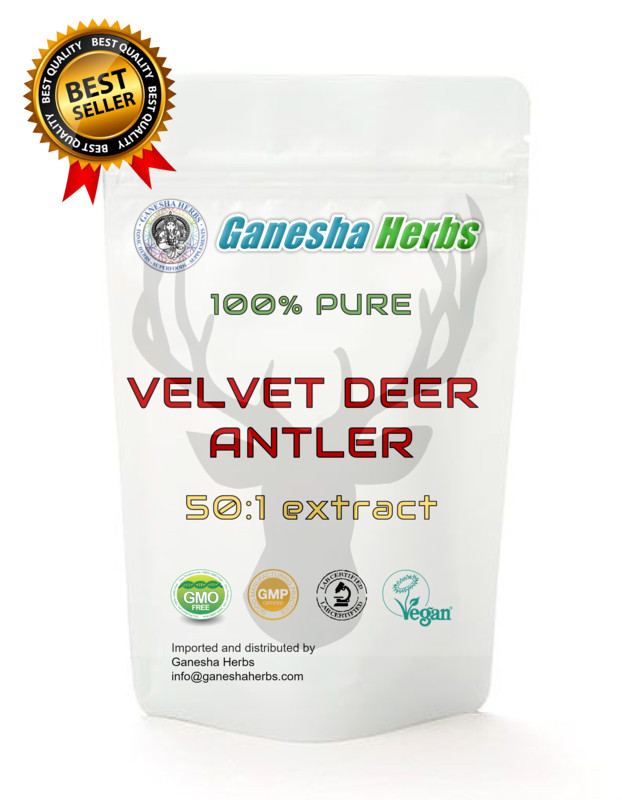DEER ANTLER VELVET 50:1 EXTRACT POWDER 3.6 oz. MAXIMUM STRENGTH! BEST SELLING!