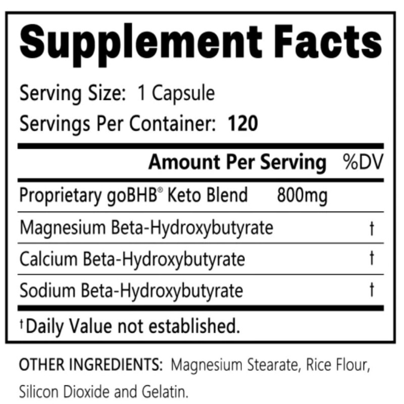 Keto 800mg Capsules Support Improved Metabolism and Weight Loss