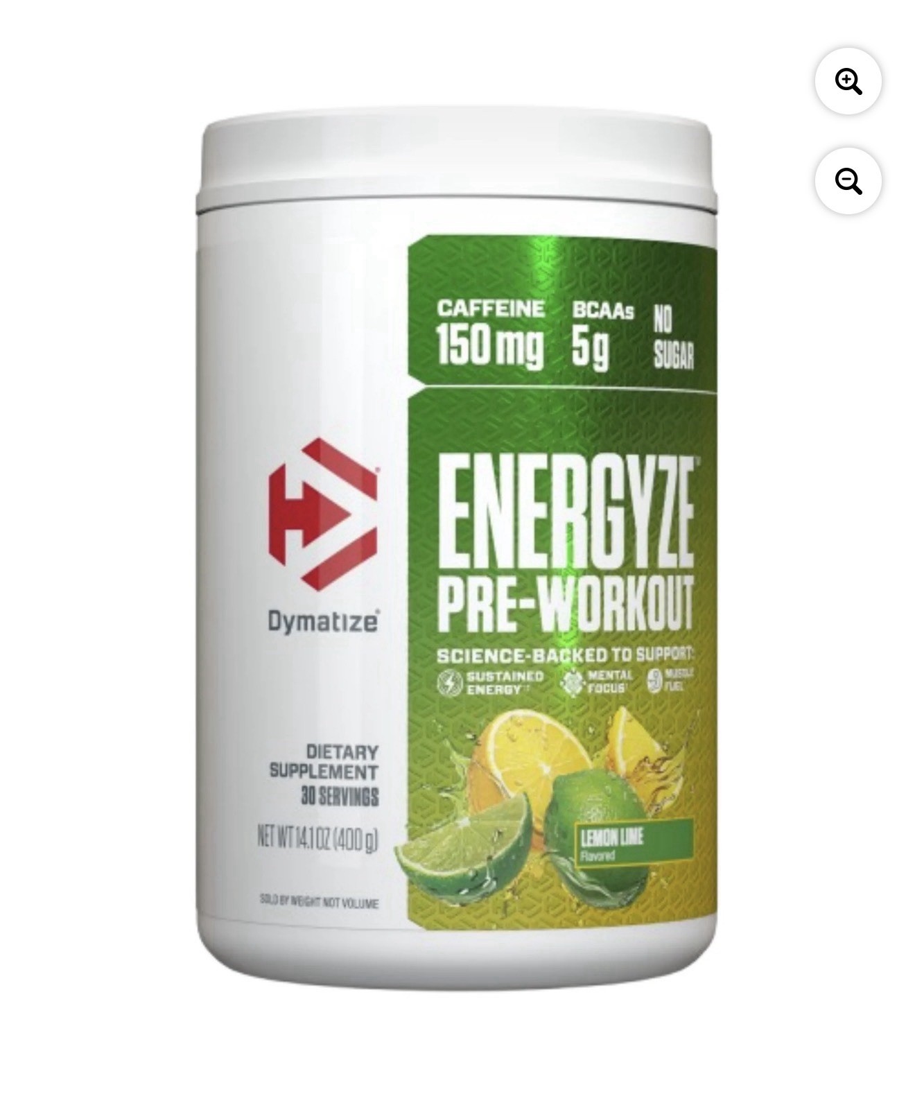 Dymatize Energyze Pre-Workout – Lemon Lime – 30 Servings – 14.1 oz