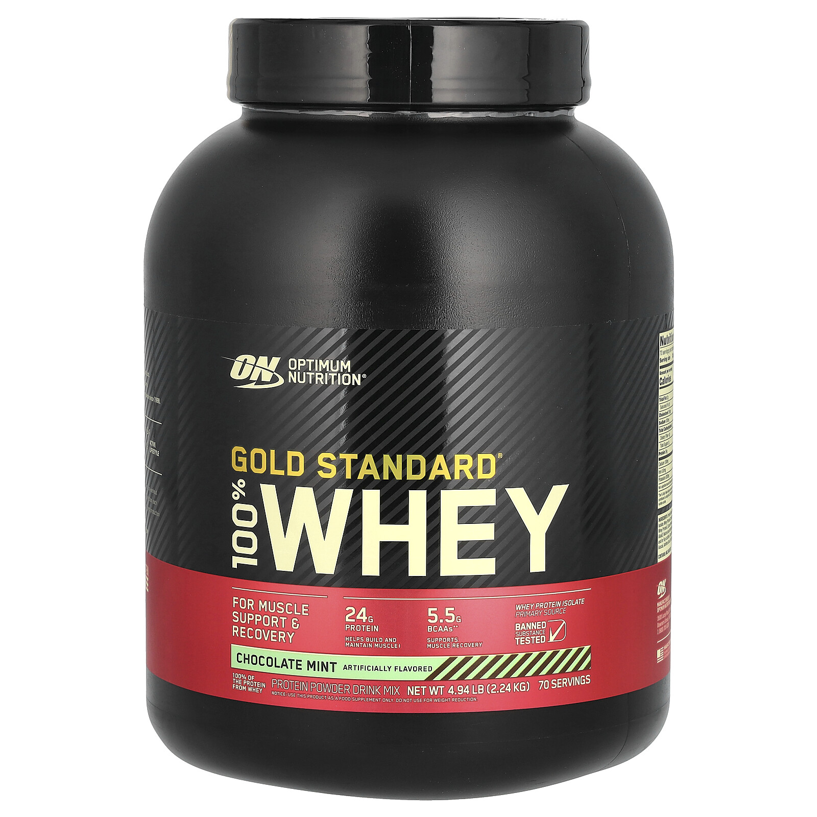 Gold Standard 100% Whey, Chocolate Mint, 4.94 lb (2.24 kg)