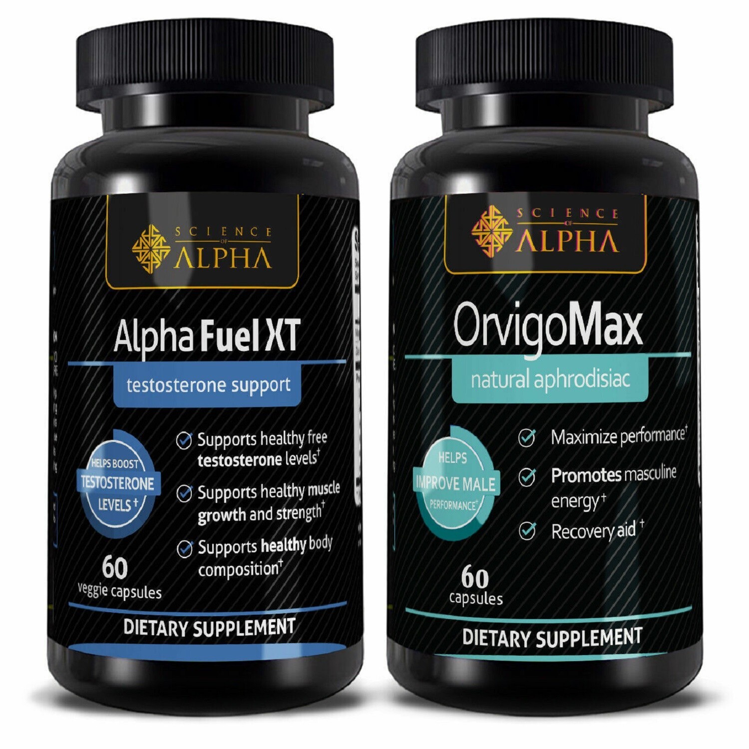 OrvigoMax & Alpha Fuel Testosterone Booster, Male Enhancement, support muscle