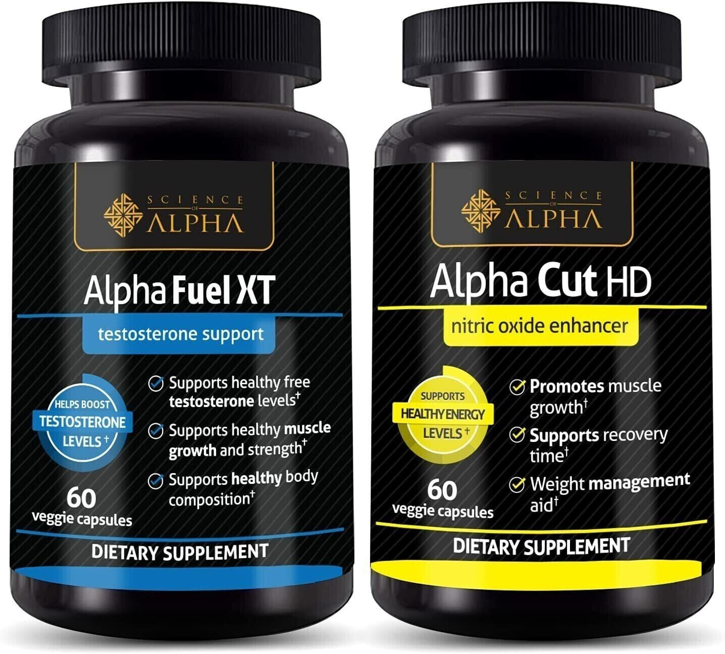 Alpha Fuel xt testosterone and Alpha cut hd nitric oxide enhancer (2 products)