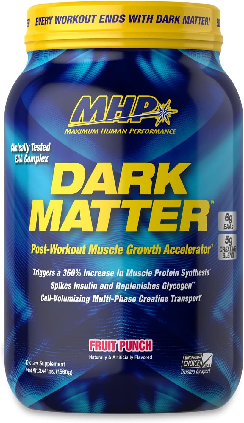 MHP Dark Matter Post Workout, Recovery Accelerator, W/Multi Phase Creatine, Waxy