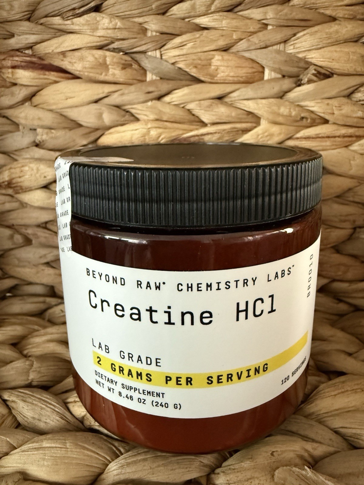 Beyond Raw Chemistry Labs Creatine HC1 120 Servings Exp 02/2027