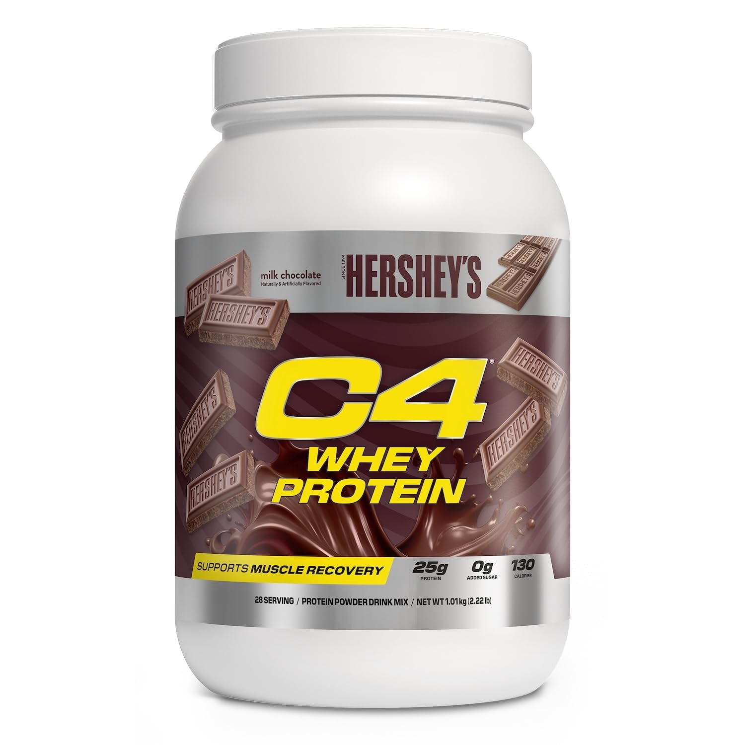 Cellucor C4 Whey Protein Powder, Hersheys Chocolate – 25g Protein, 0g Added S…