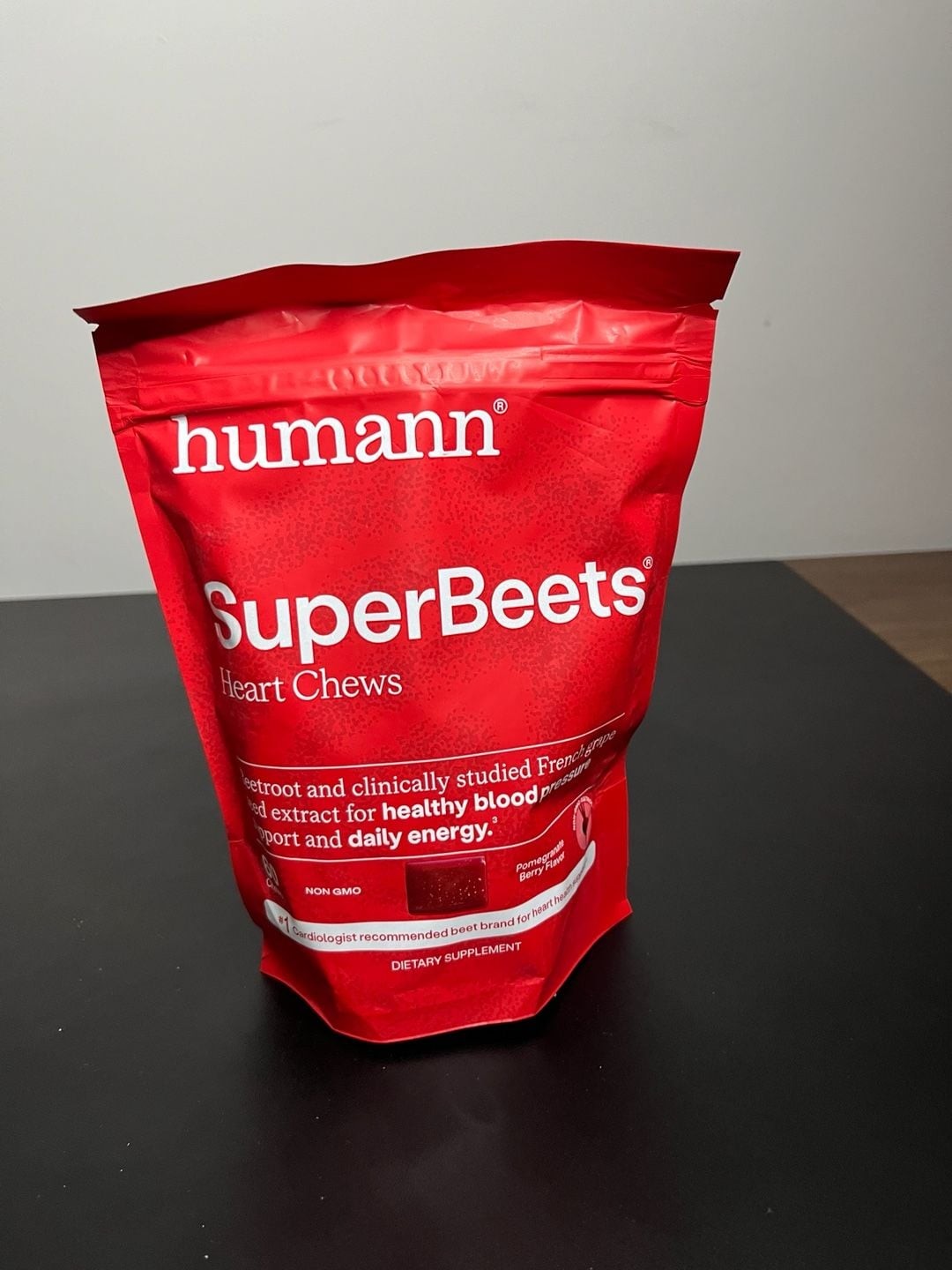 Humann SuperBeets Heart Chews Pomegranate Berry Flavor, 60 Count