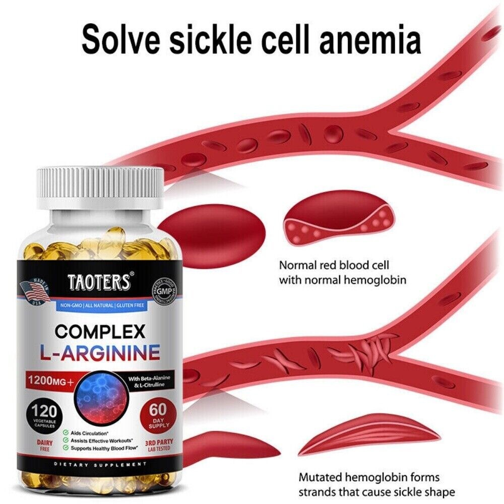 L-Arginin Complex Nitric Oxide, Testosteron Booster, Men’s Health Support