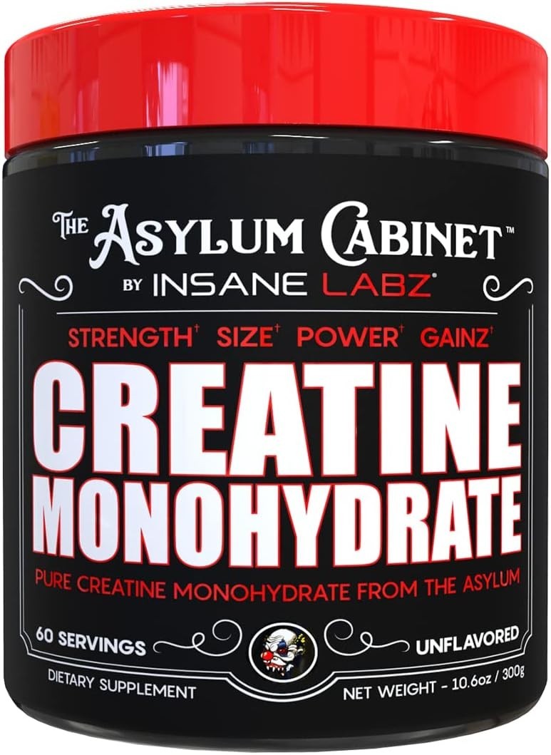 Unflavored Creatine Monohydrate – 60 Servings, 5g Per Serving for Strength