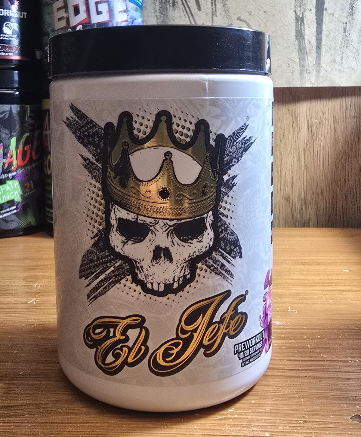 Jefe Pre-Workout Powder 30 Servings w/ Caffeine Citrulline Malate Beta-Alanine
