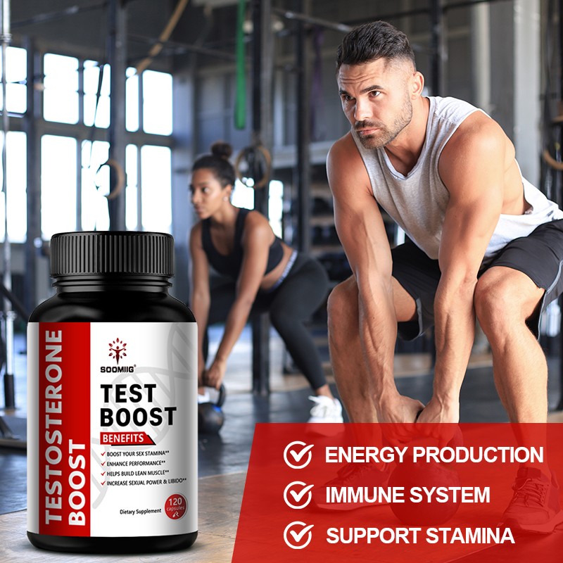 TEST BOOST Max Men Testosterone Strength Build Muscle Power Sex bOOst, 120 CAPS