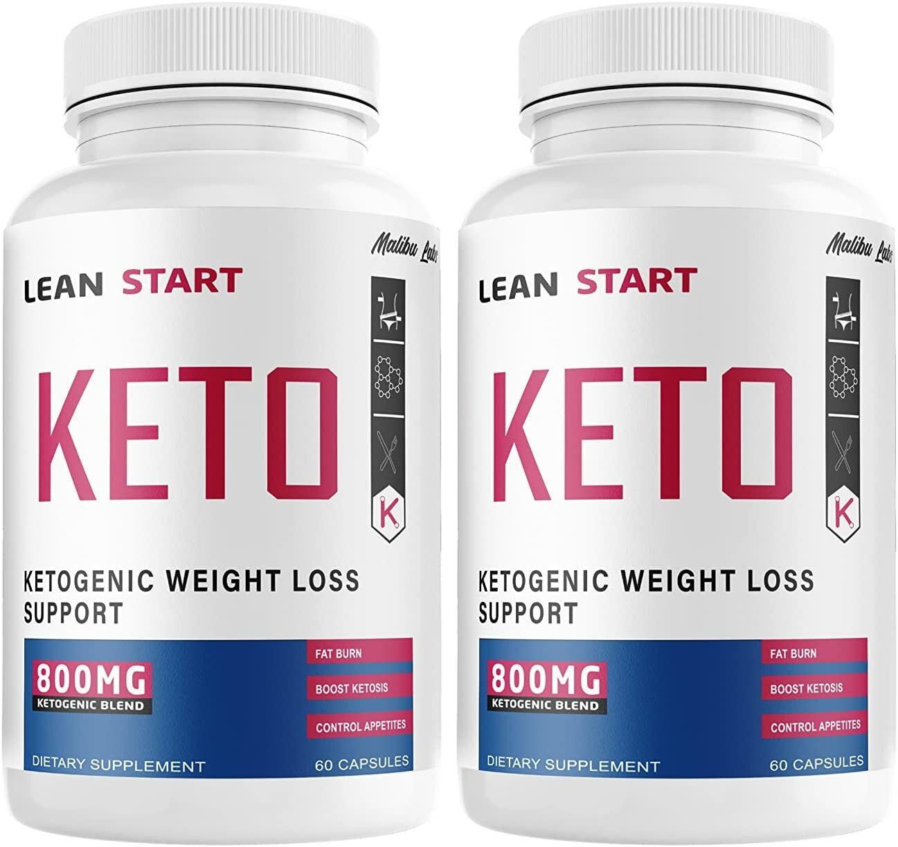 Lean Start Keto Pills Weight Loss Diet Ketosis Nutrition 800mg 60 Caps