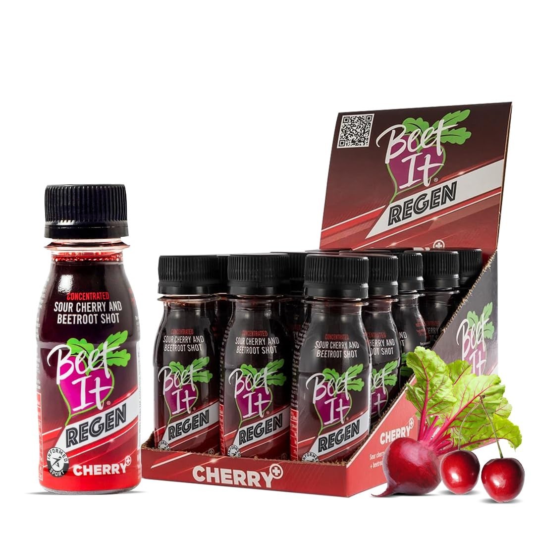 15x Beet It Regen Cherry+ Energy Shots 70ml Beet Juice & Tart Cherry Juice
