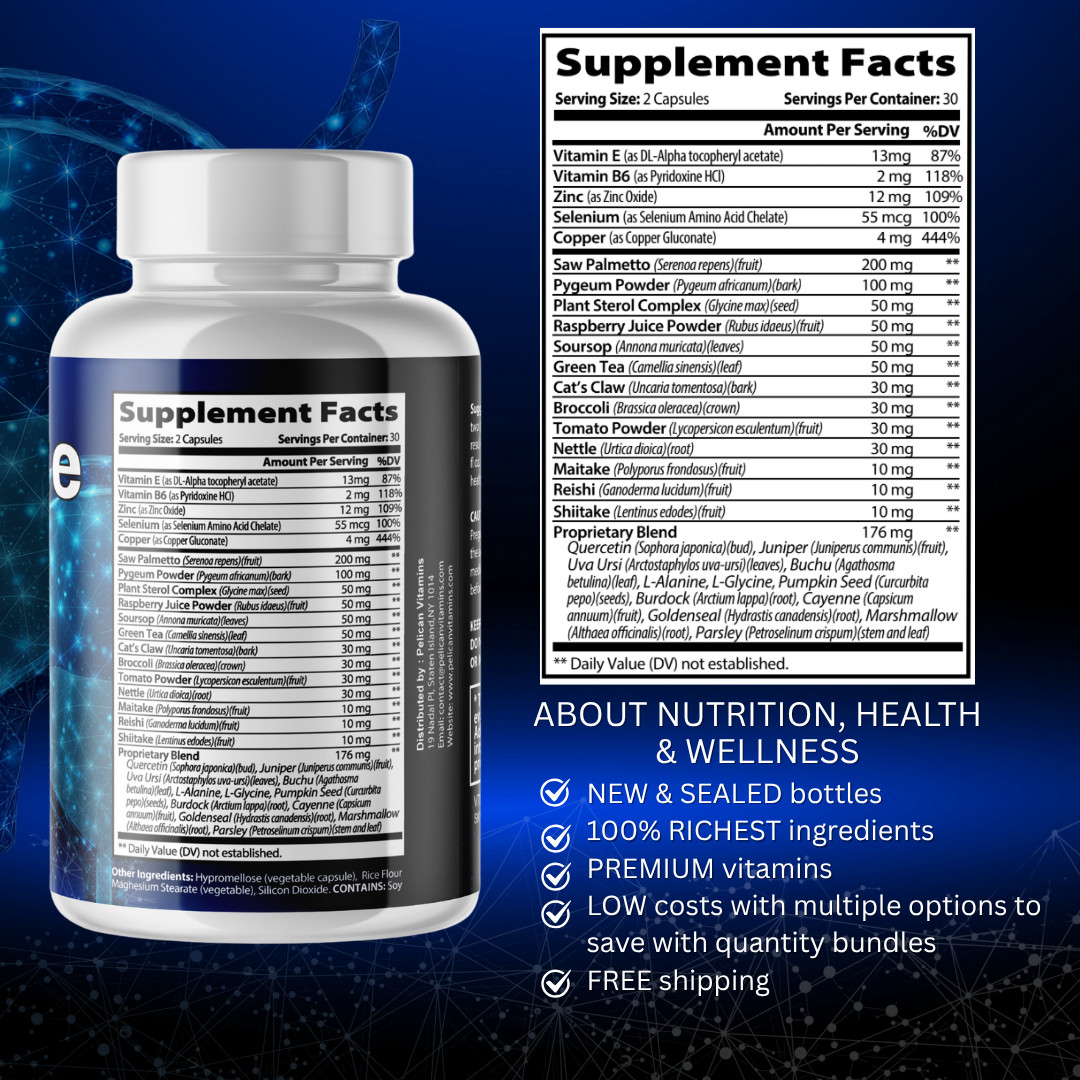 Prostate Max- Prostate Support- 2 Bottles- 120 Capsules