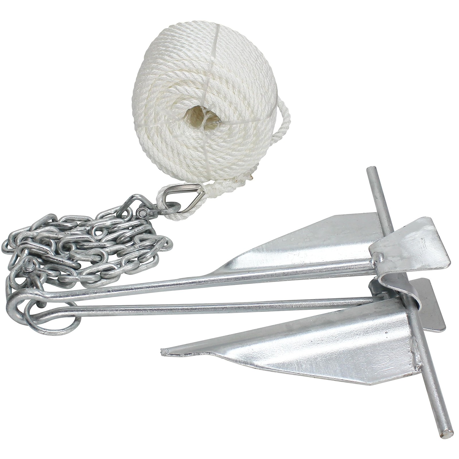 Extreme Max 3006.6717 Complete Slip Ring Anchor Kit Rope Chain Shackle 7 4.5 lbs