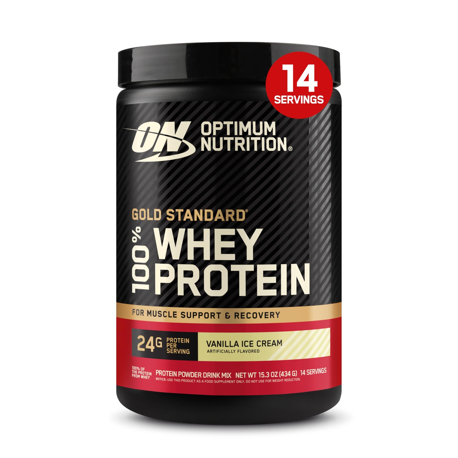 Optimum Nutrition Gold Standard 100% Whey Protein Vanilla Ice Cream 1lb