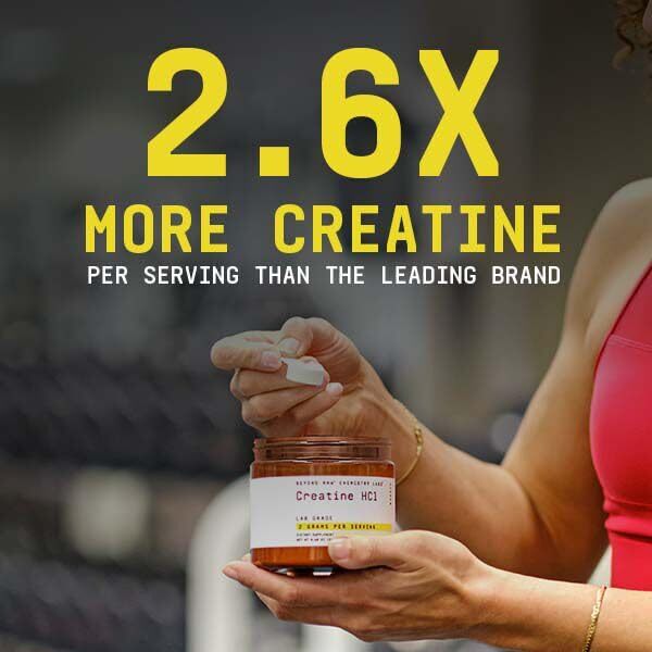 Beyond Raw Creatine HCL Ultra Concentrated 60 Servings for Peak Performance