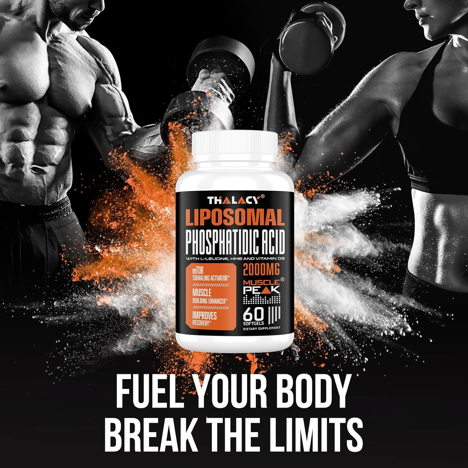 2000Mg Liposomal Phosphatidic Acid Muscle Builder (PA), High Absorption Muscle B