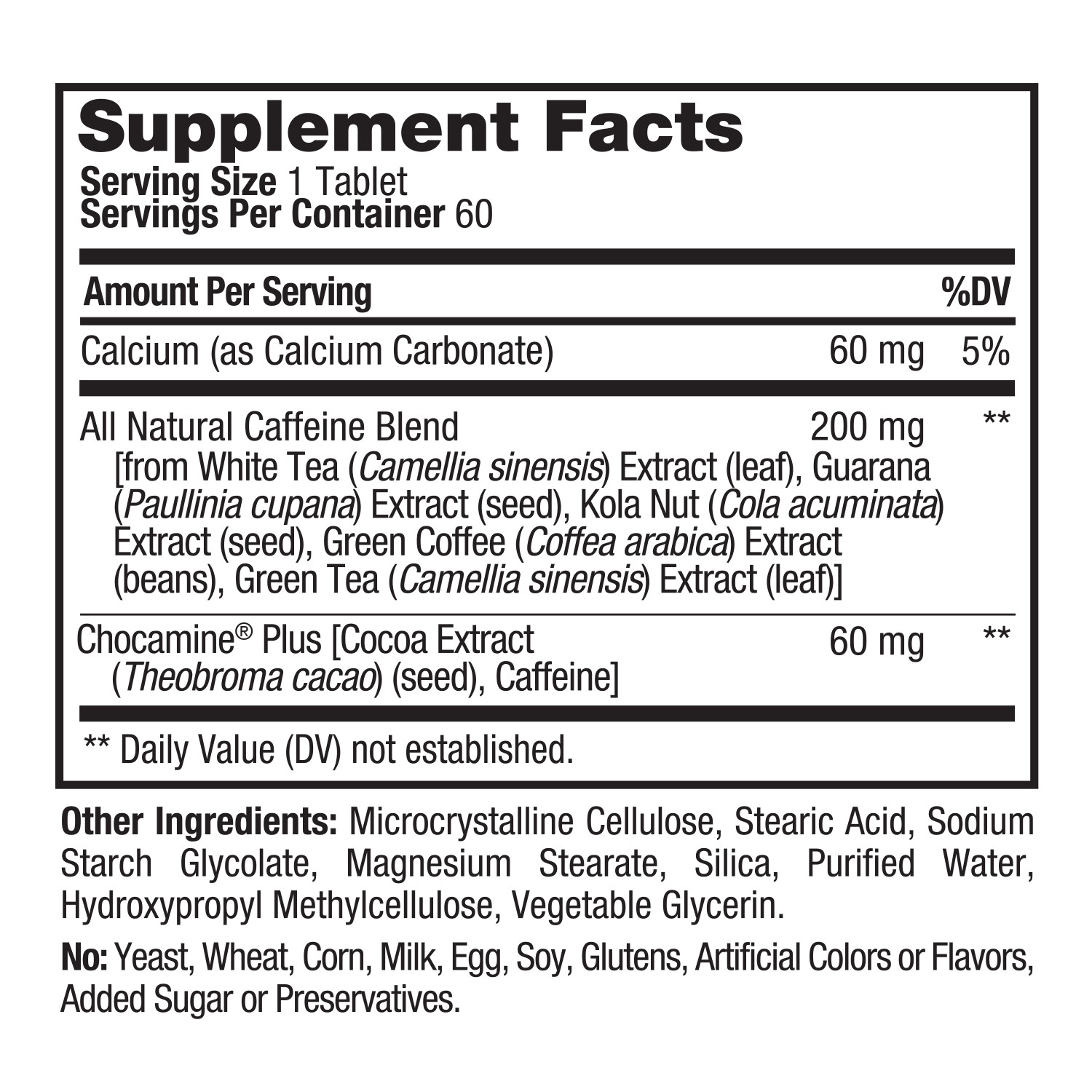 Prolab Nutrition Advanced Caffeine 320mg – 60 Tablets