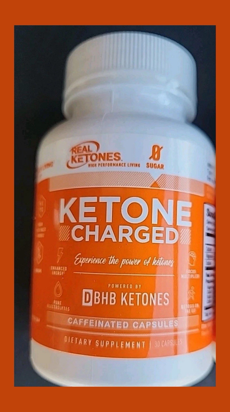Real Ketones Burn Capsules 30 Caps Exp 3/2026