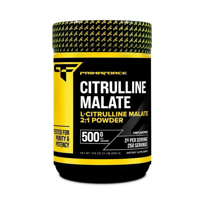 PrimaForce Citrulline Malate 2:1 Unflavored Powder 500g Amino Acid 250 Servings