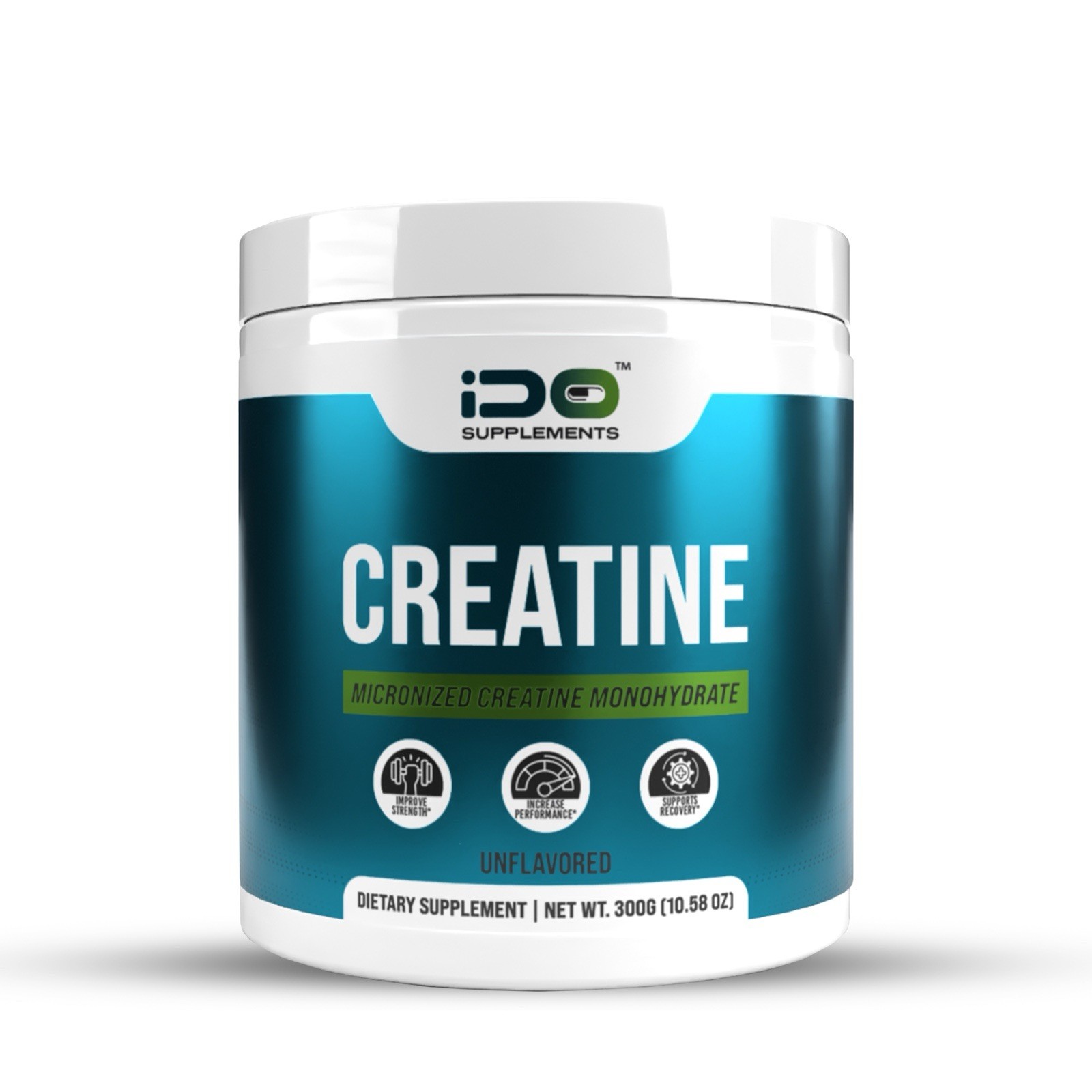 iDo Supplements Creatine Monohydrate 300g -Micronized -Pure & Unflavored