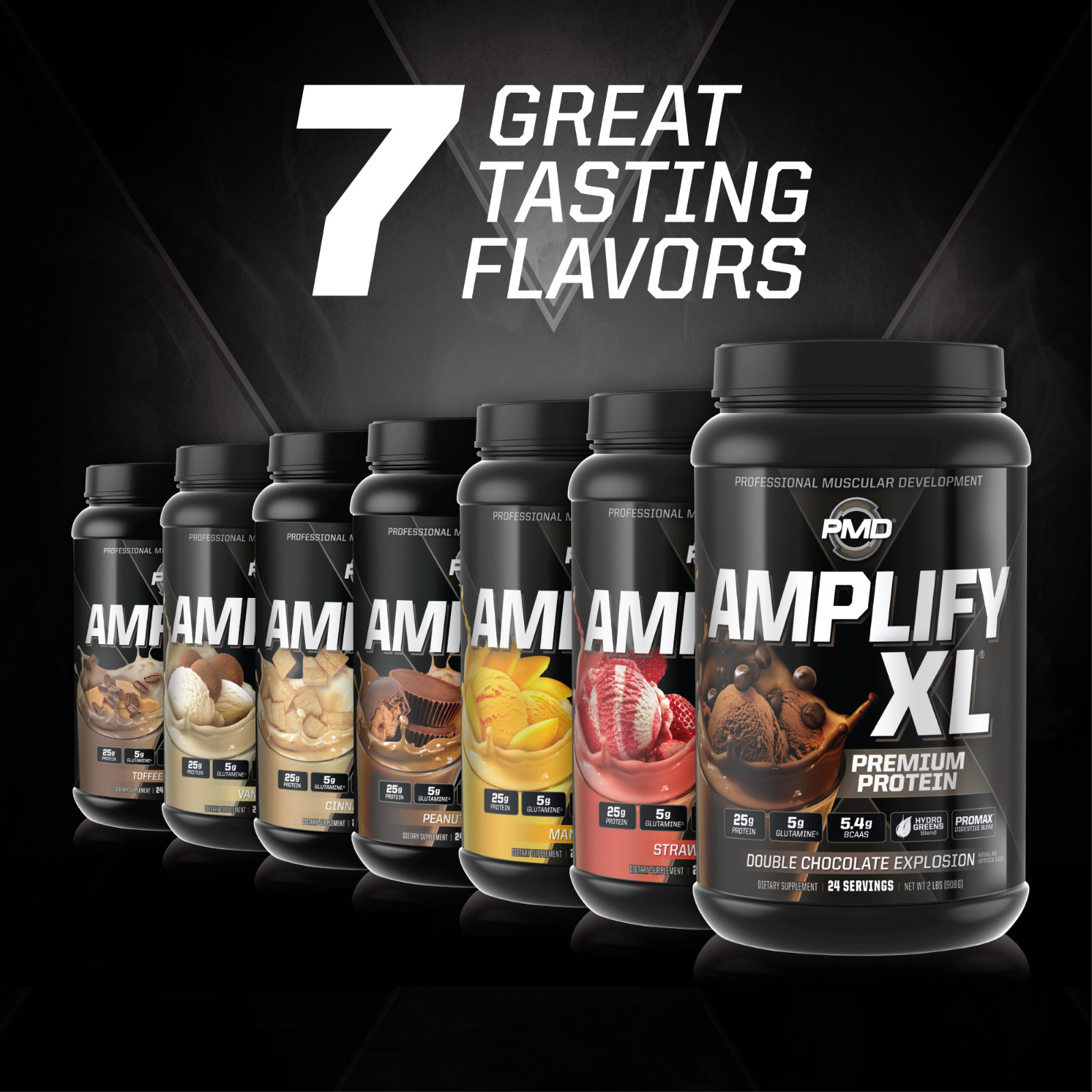 AMPLIFY XL Protein Matrix – Strength & Recovery – Double Chocolate – 48 Servings