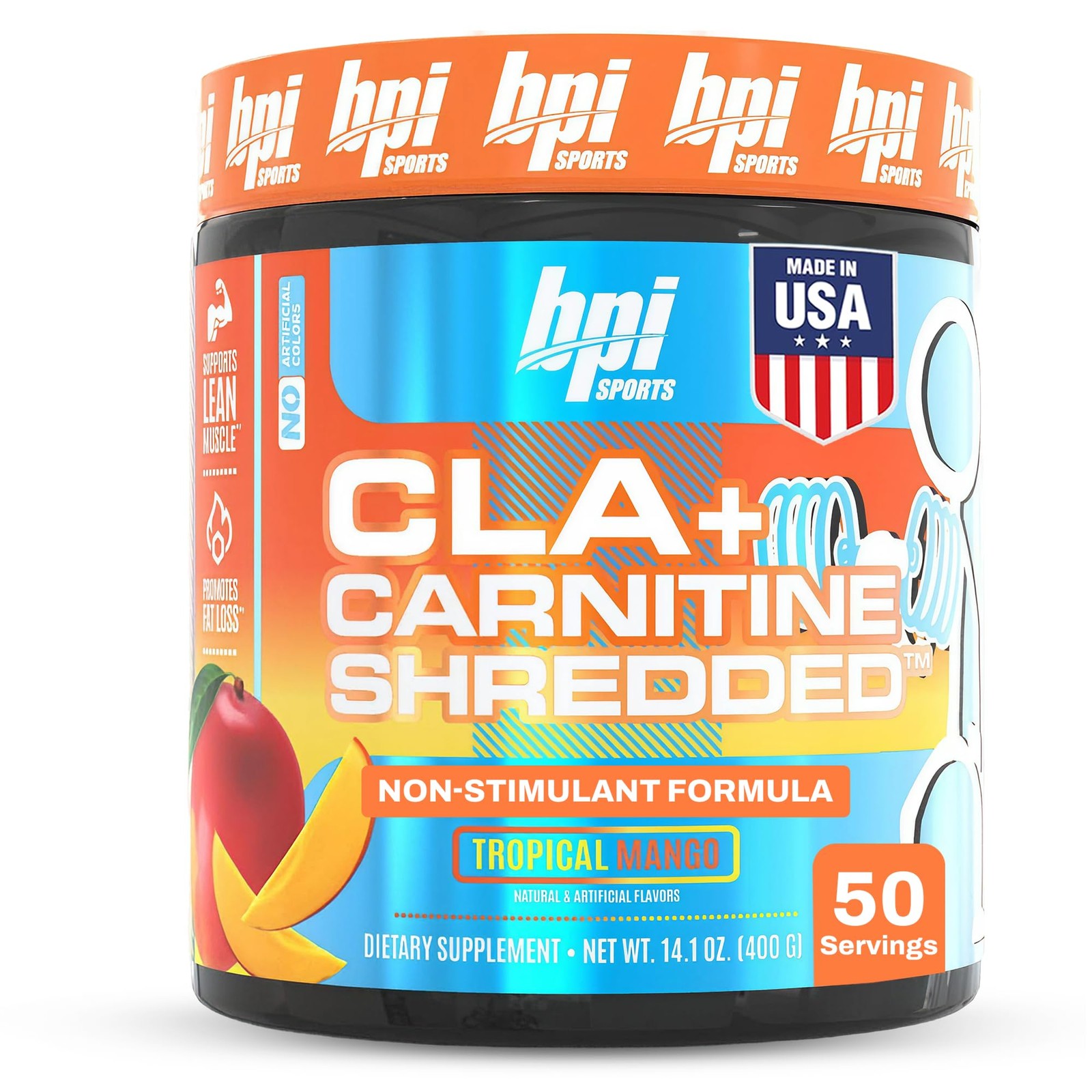 Bpi Sports Cla Carnitine Shredded – Convert Fat Cells Into Energy And Supports