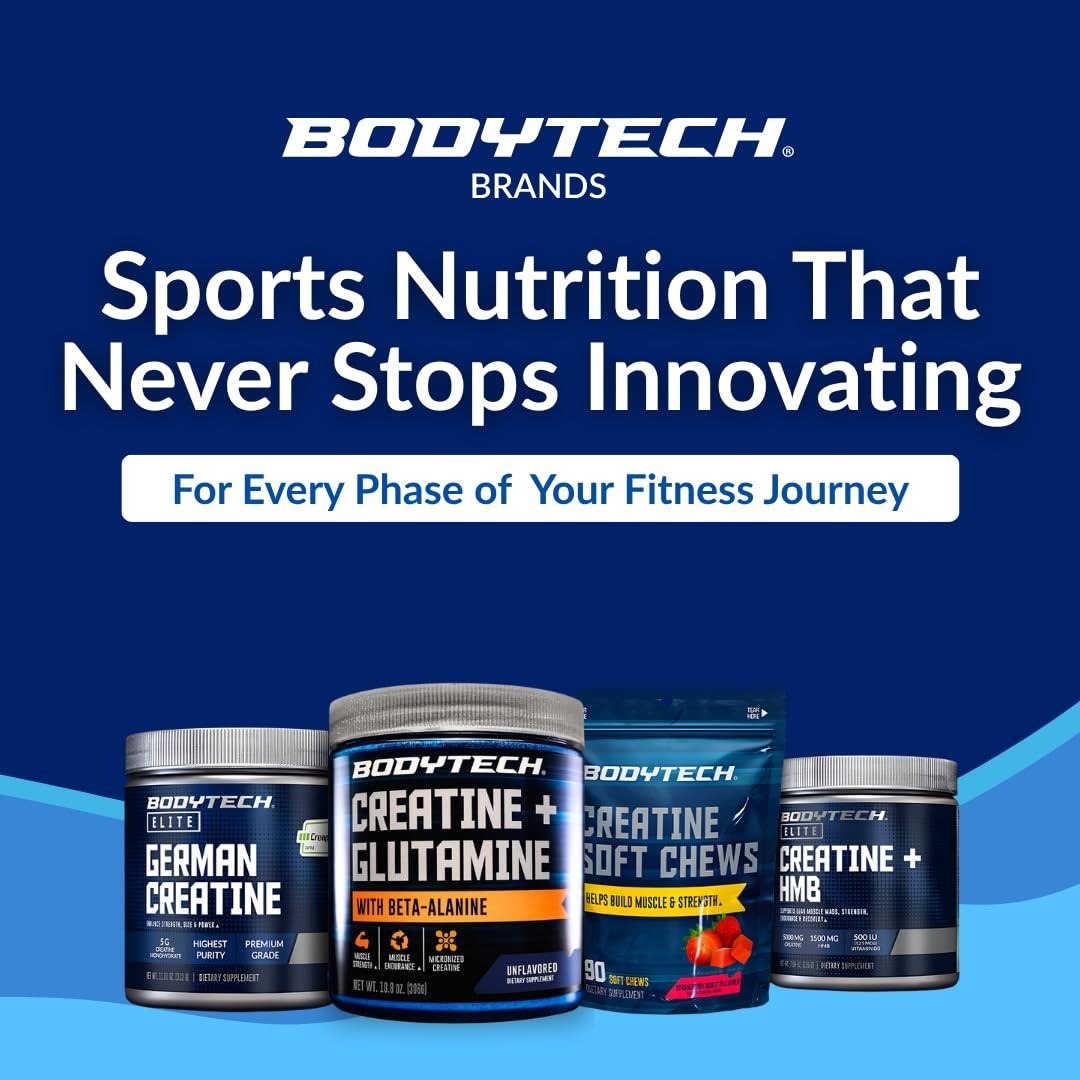 Creatine & Glutamine Powder, Unflavored, 30 Servings – Muscle Recovery & Strengt
