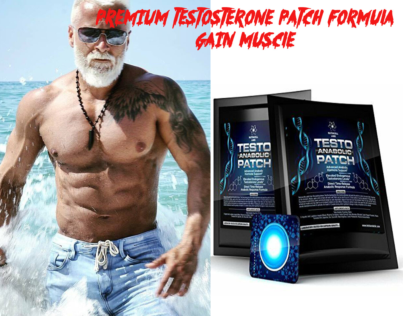 NUTREL TEST MONSTER Testosterone Booster Maximum MAX Strength VS PILL