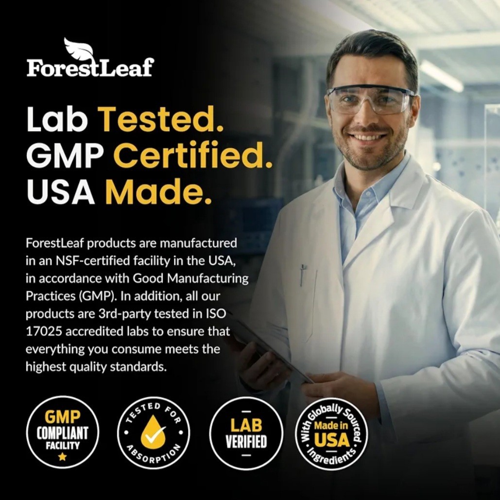 ForestLeaf Micronized Creatine Monohydrate Powder Muscle Growth Strength 100s
