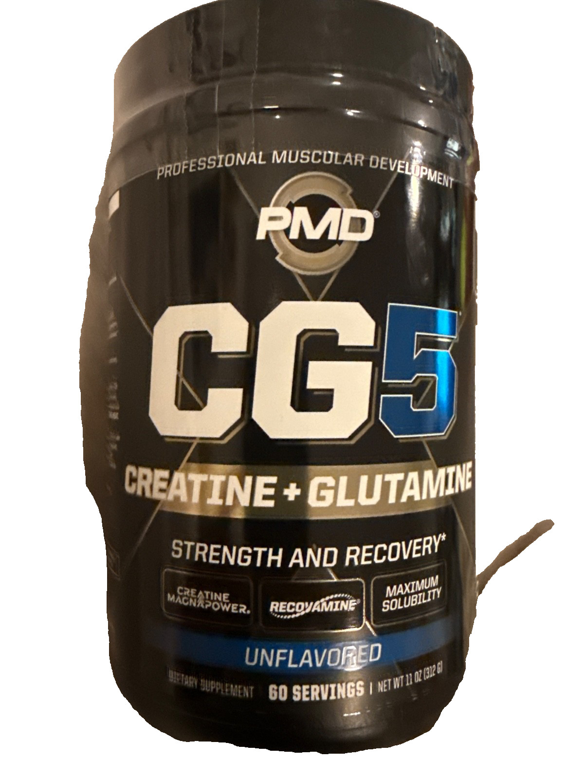 CG5 -Creatine/Glutamine Formula Strength, Power & Recovery – Unflavored 60 Serve