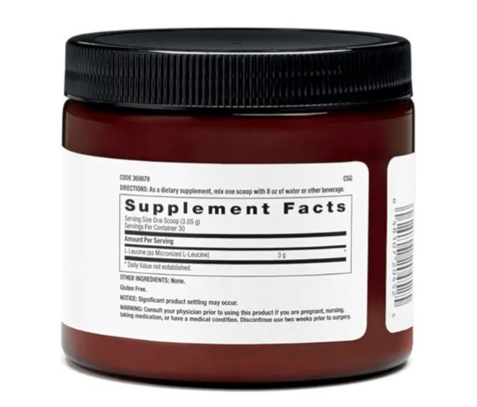 BEYOND RAW Chemistry Labs L-Leucine Powder | Fuels Muscles | 30 Servings