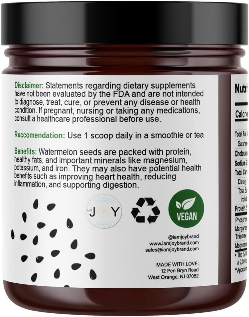 Watermelon Seed Protein Powder | Pure, Pesticide-Free, Nutrient Dense, Protein R