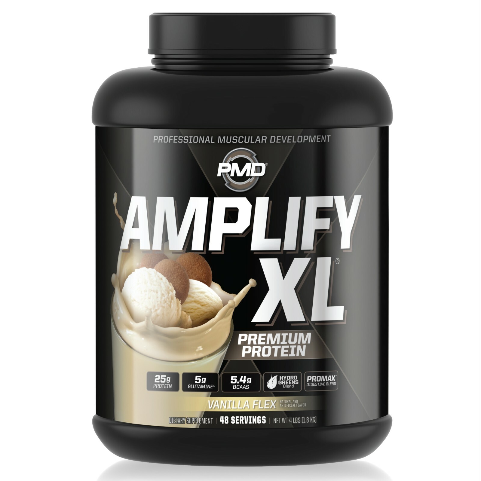AMPLIFY XL – Protein Matrix – Strength & Recovery – Vanilla Flex (48 Servings)