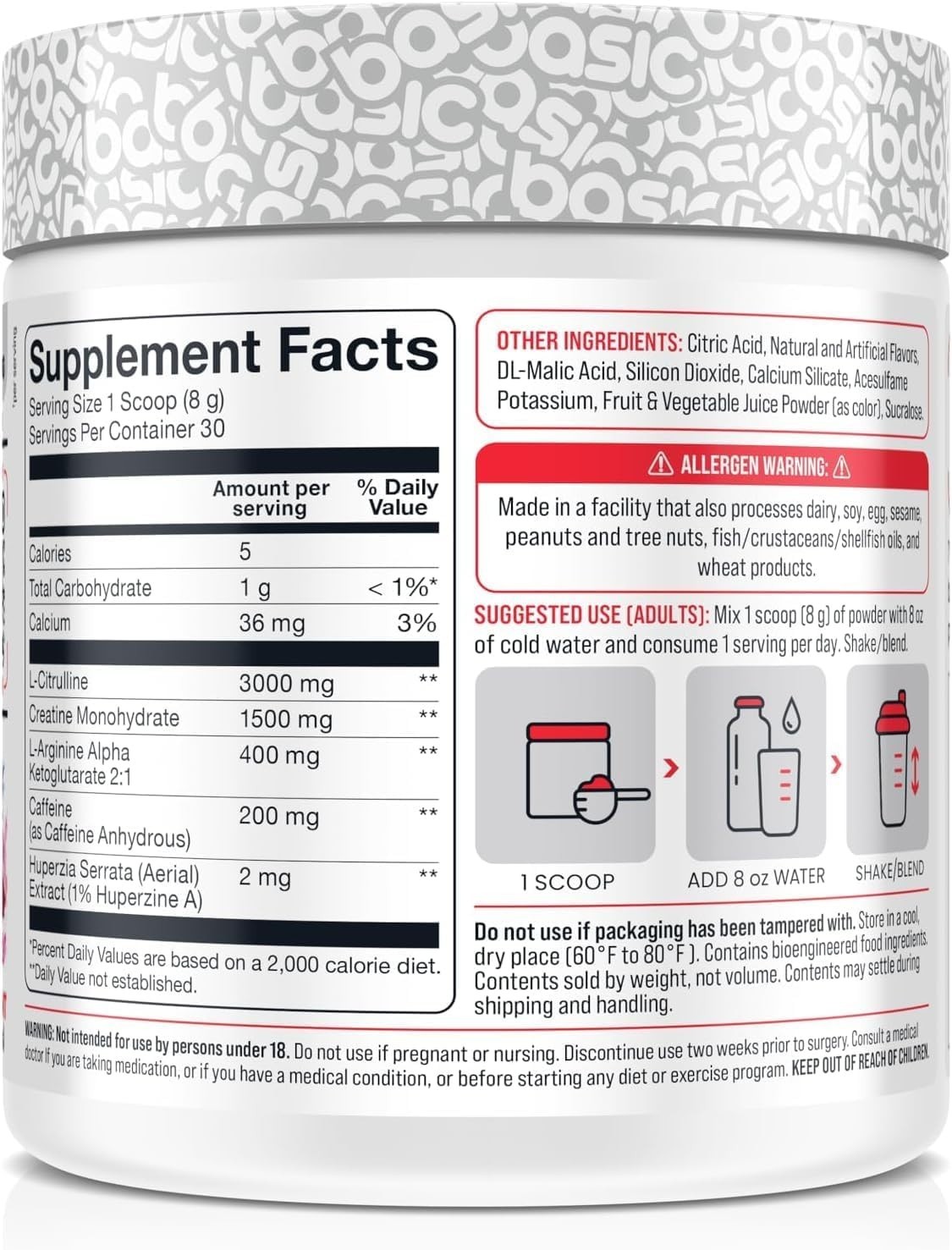 Pre-Workout – Miami Vice (30 Servings)