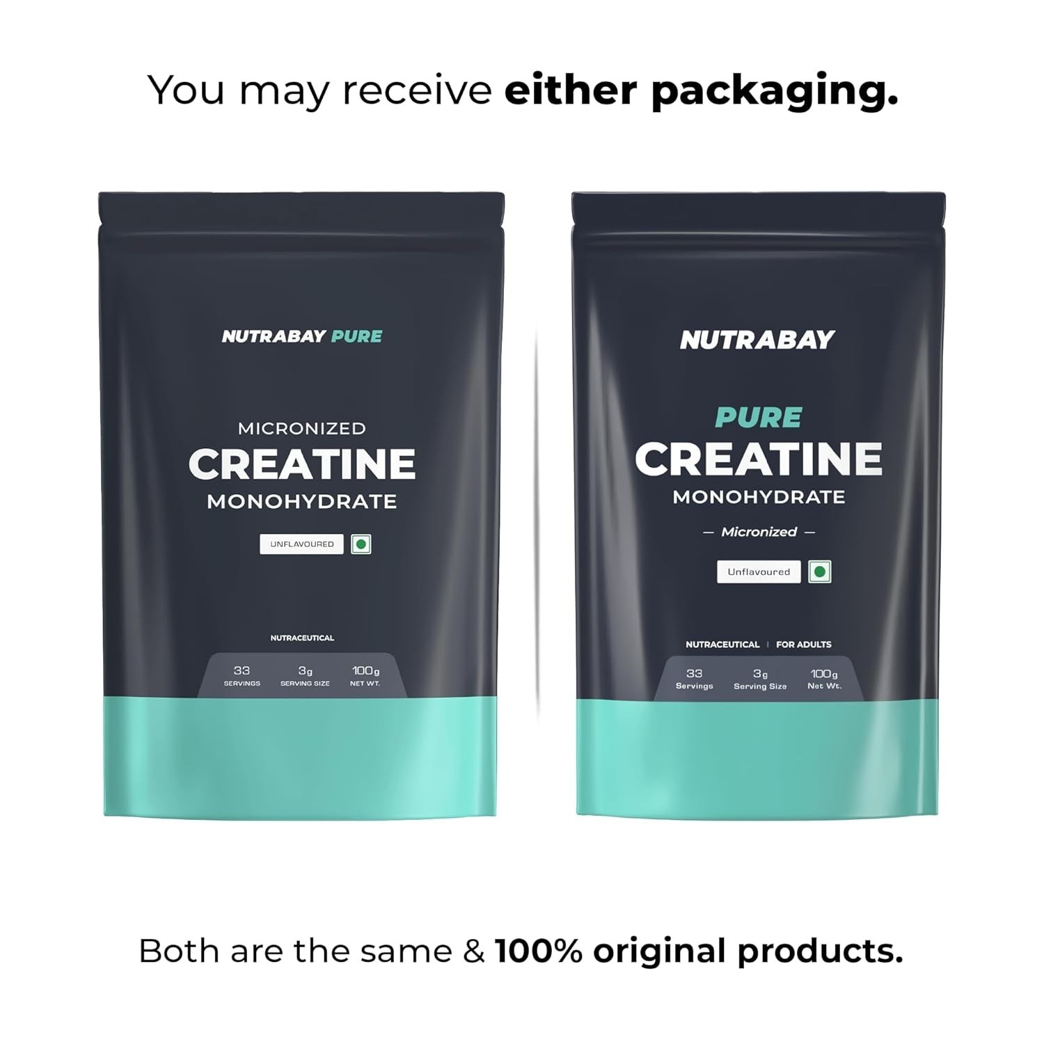 Pure Micronised Creatine Monohydrate Powder 3000 mg/Serving (100g, Unflavoured )