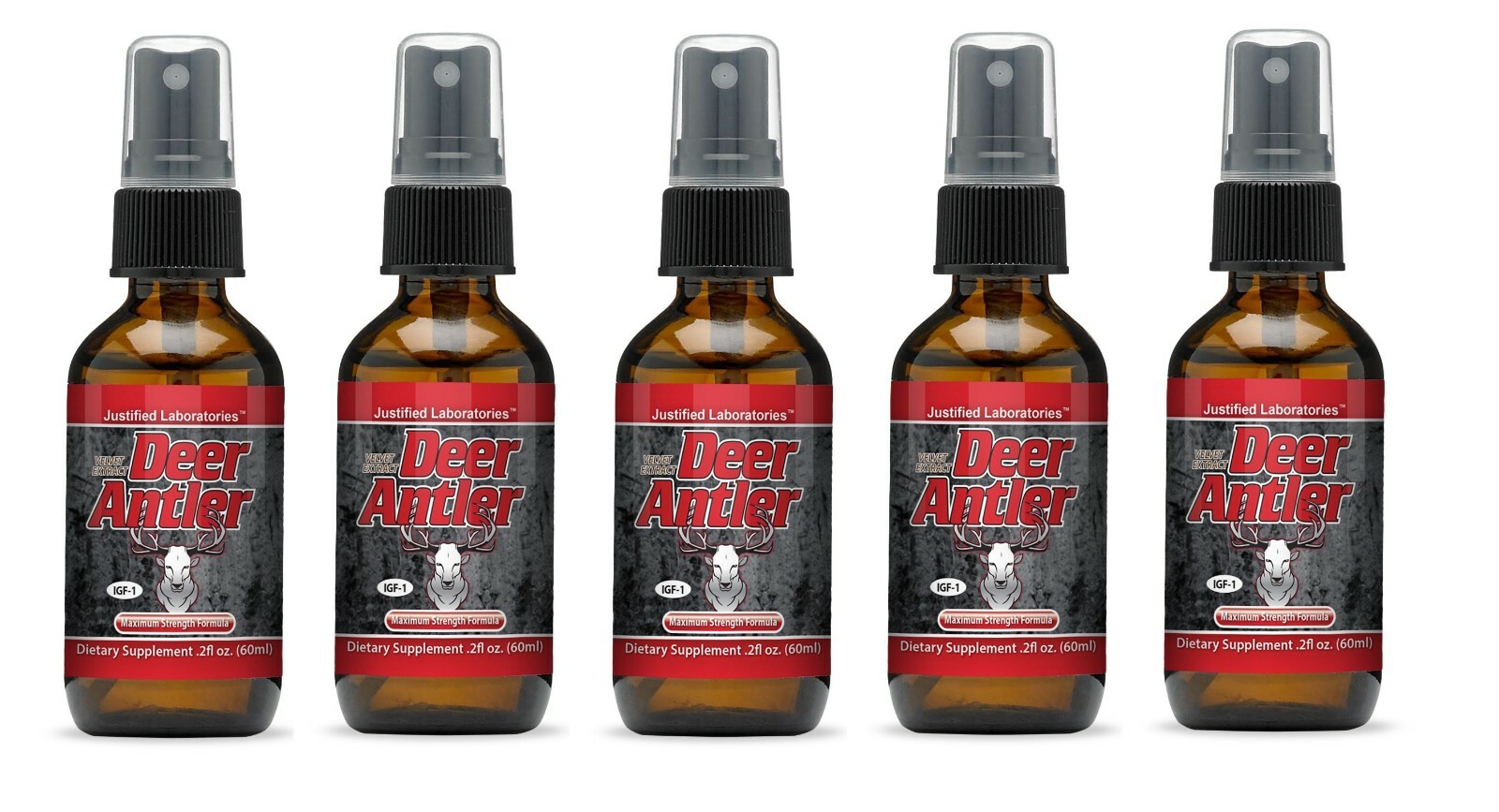 Deer Antler Spray Velvet Horn Extract 5 Pack