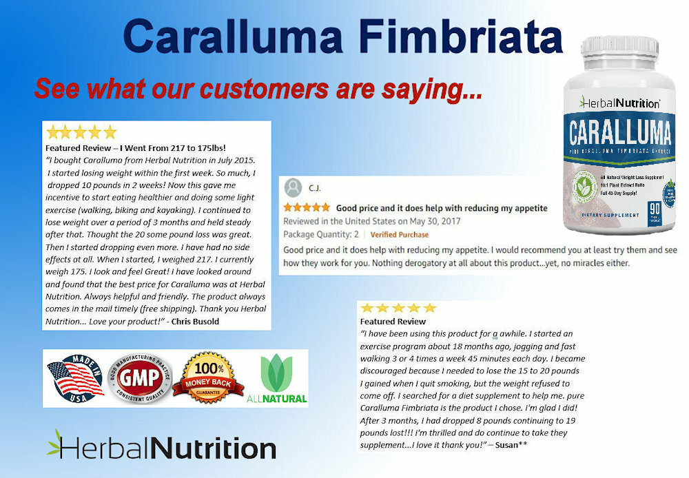 Best Caralluma Weight Loss Supplement 1000mg 10:1 Fat Burner 180 Caps 2 Pack!
