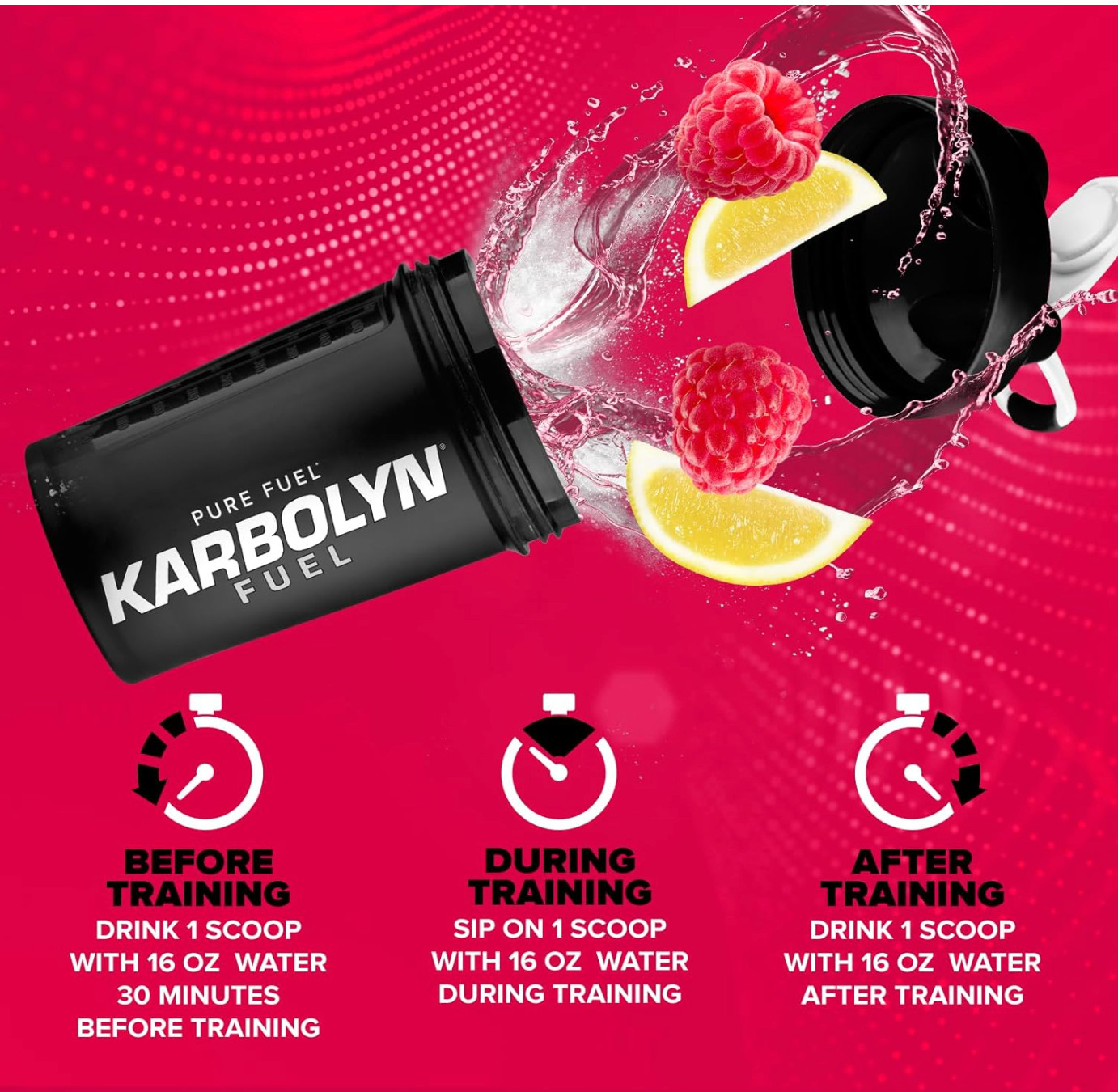 EFX Sports Karbolyn Fuel Fast-Absorbing Carbohydrate Powder Raspberry Lemonade