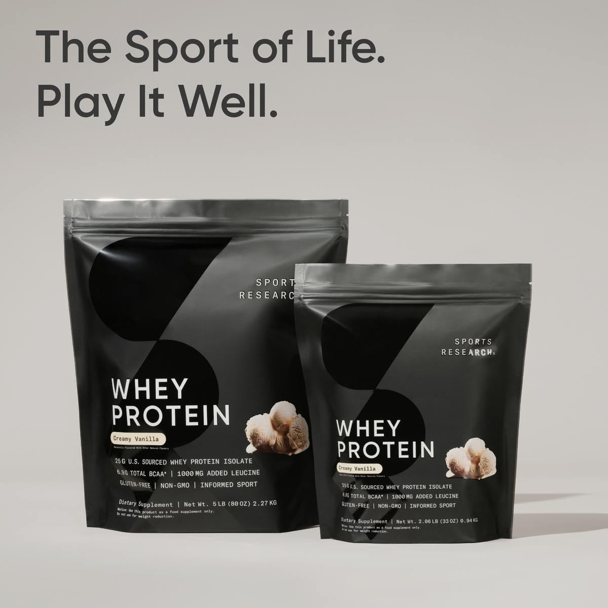 Whey Protein – Sports Nutrition Whey Isolate Protein Powder for Lean Muscle