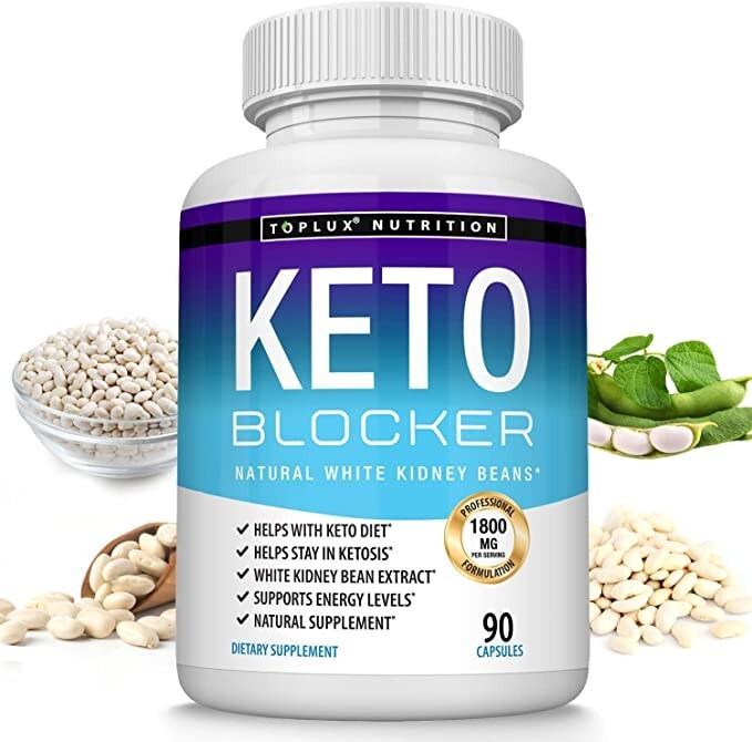 Keto Blocker Diet Pill 1800 MG Weight Loss Ketogenic Fat Burner & Carb Blocker