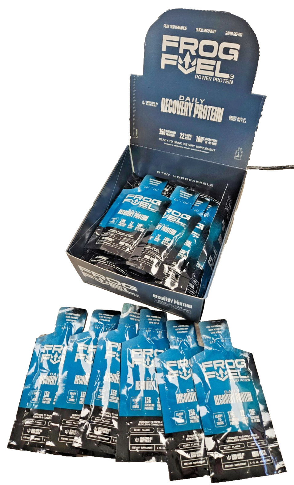 Frog Fuel DAILY RECOVERY PROTEIN Shot ( 12 pouches )