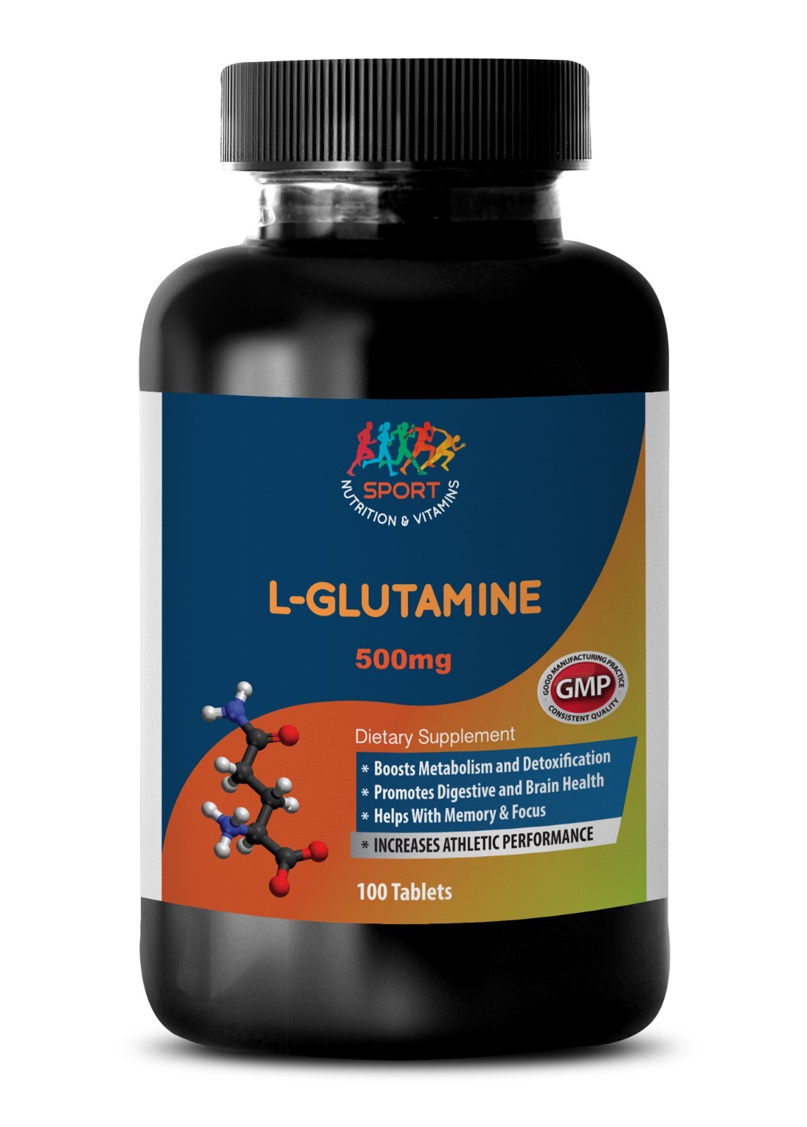 Glutamine Powder – L-GLUTAMINE – Brain Boost – Protein Synthesis – 1B 100Ct