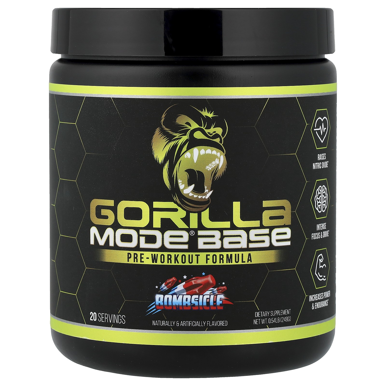 Mode® Base, Pre-Workout Formula, Bombsicle, 0.54 lb (248 g)