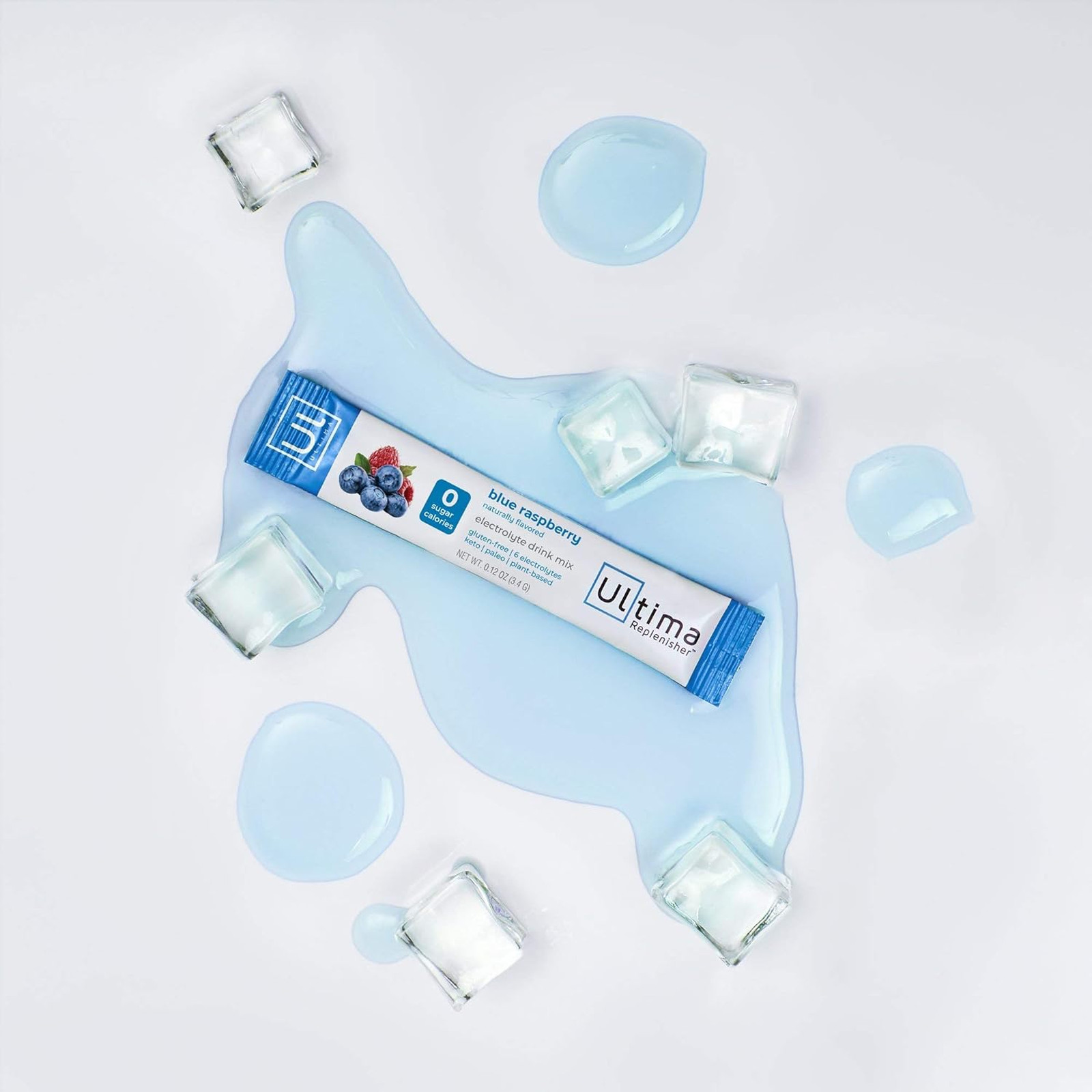 Electrolyte Hydration Drink Mix Blue Raspberry 20 Stickpack Sugar Free Zero