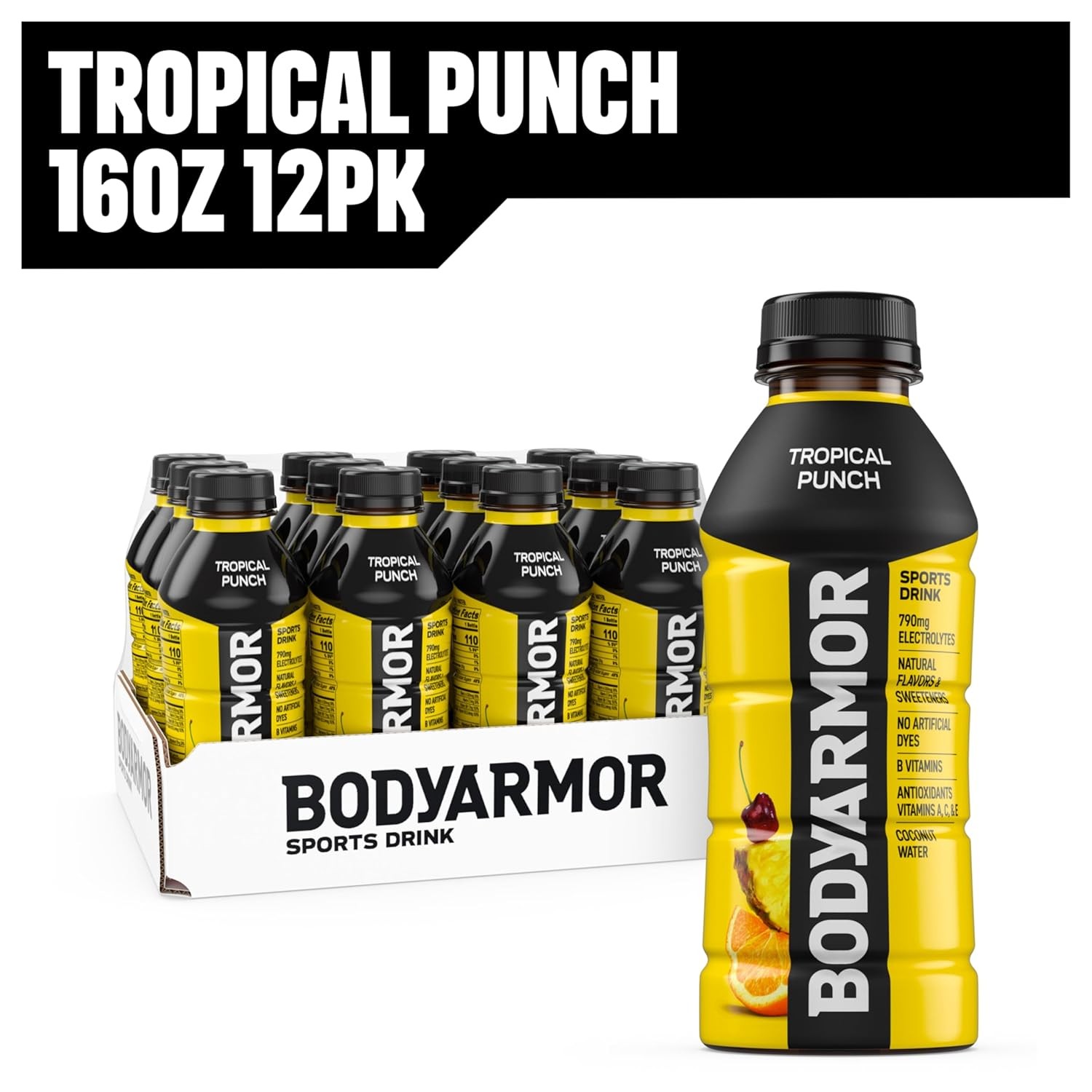 BODYARMOR Sports Drink 16 Ounce (Pack of 12), 16 12)