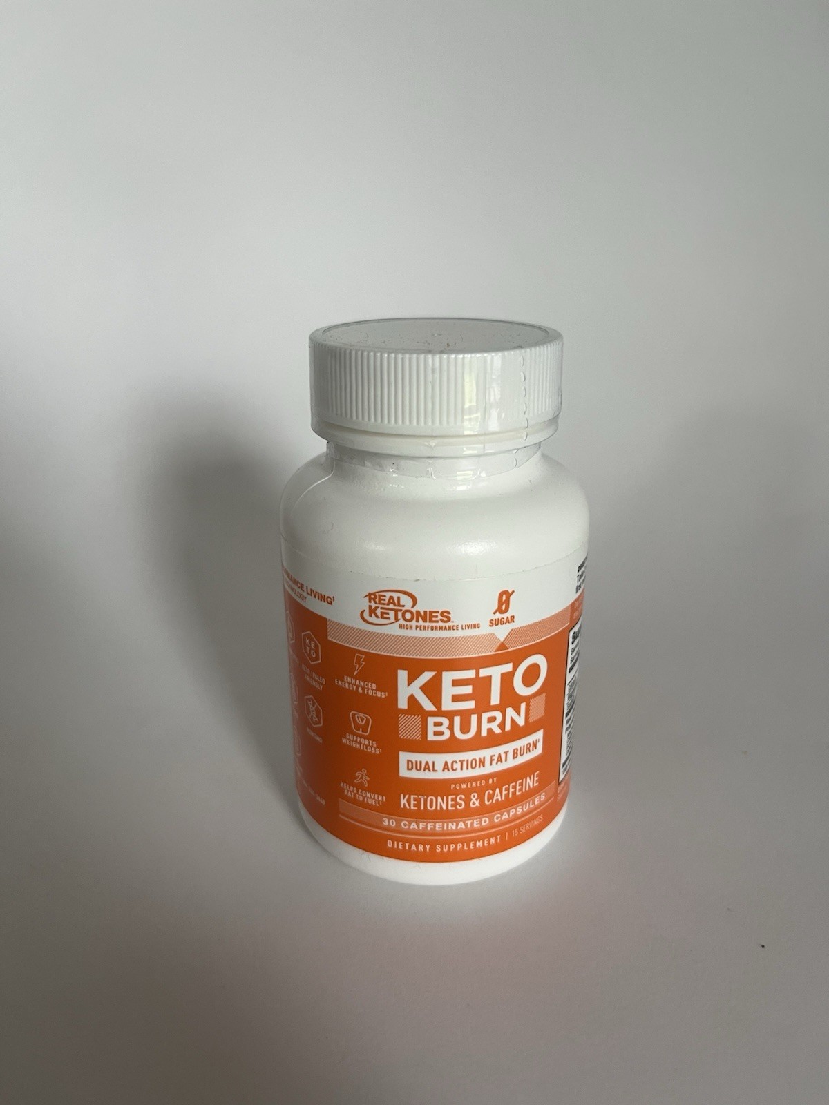 Real Ketones KETO Burn Dual Action Fat Burn 30 Ct Ketones & Caffeine Bb 3/26